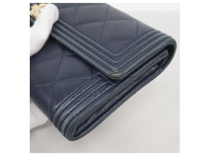 Boy Chanel Long Wallet Marineblau - Ansicht 6