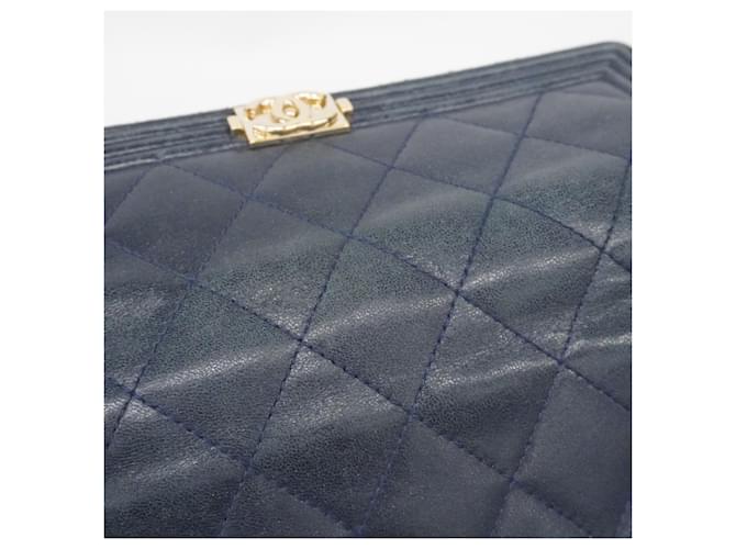 Boy Chanel Long Wallet Marineblau - Ansicht 8