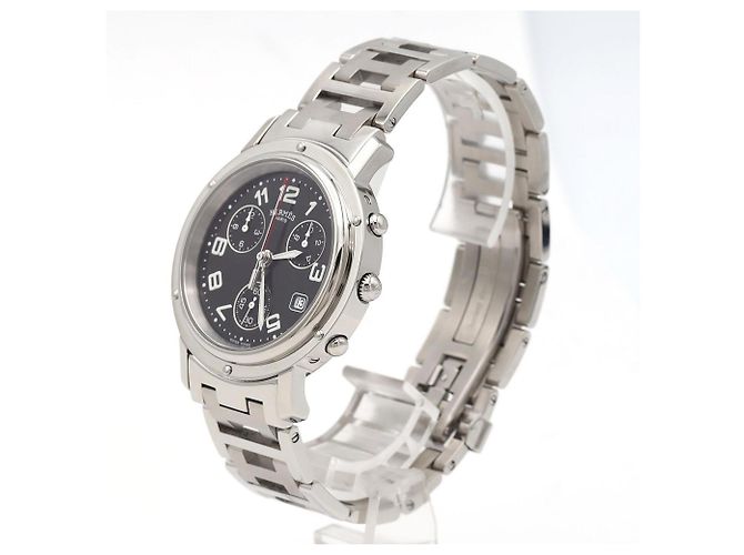 Hermès Clipper Chronograph CL1.910 SS Quartz Uhr - Ansicht 2