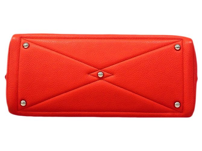 Hermès Borsa Hermes Victoria 35 in Rose Jaipur Rosa - vista 3