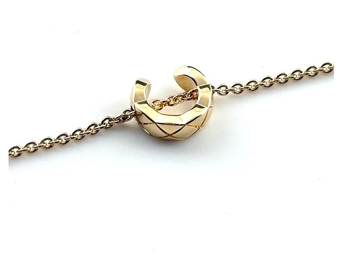 Bracciale Chanel Matelassé Coco Crush Giallo - vista 2