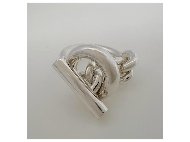 Hermès Hermes Croisette MM Ring Silber - Ansicht 2