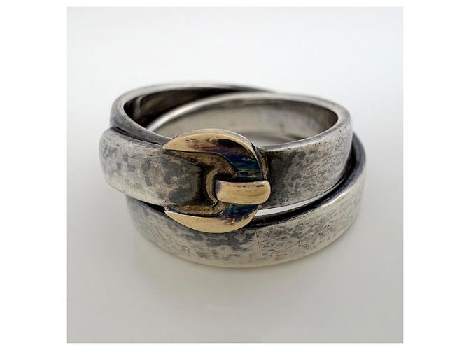 Ring Hermès Anillo Double True Hermes Plata - vista 2