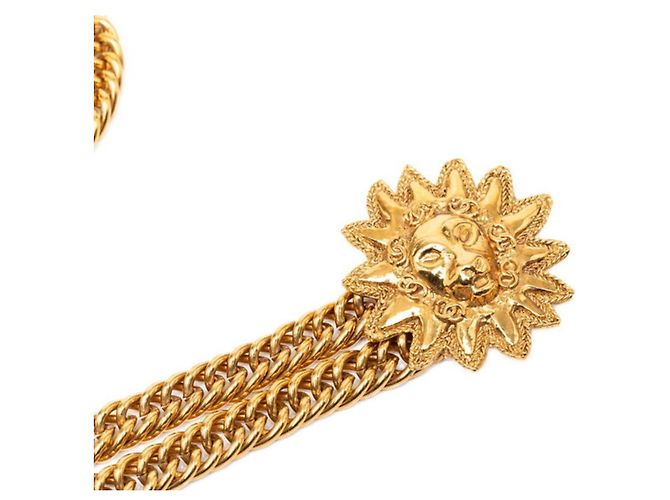Chanel Vintage Coco Mark Löwenmotiv Kettengürtel Golden - Ansicht 2