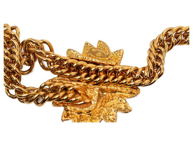 Chanel Vintage Coco Mark Löwenmotiv Kettengürtel Golden - Ansicht 3