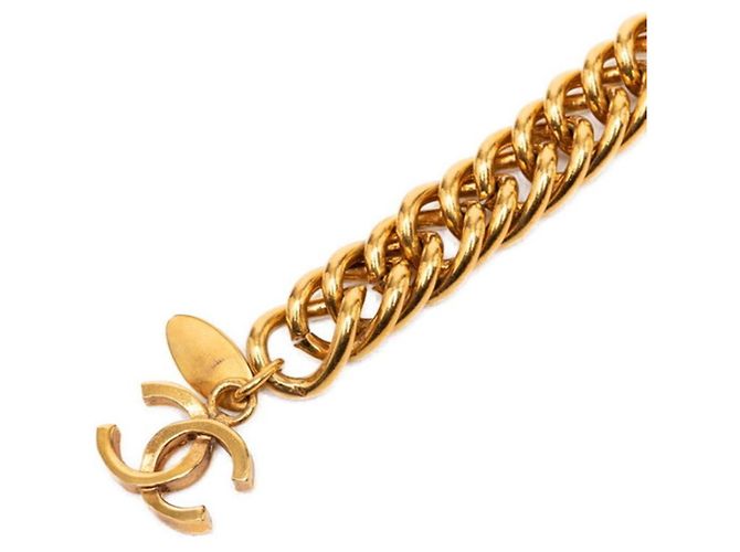 Chanel Vintage Coco Mark Löwenmotiv Kettengürtel Golden - Ansicht 4