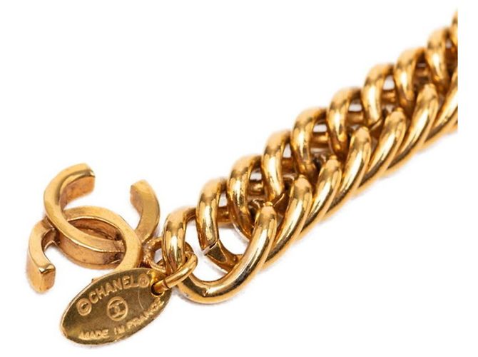 Chanel Vintage Coco Mark Löwenmotiv Kettengürtel Golden - Ansicht 5