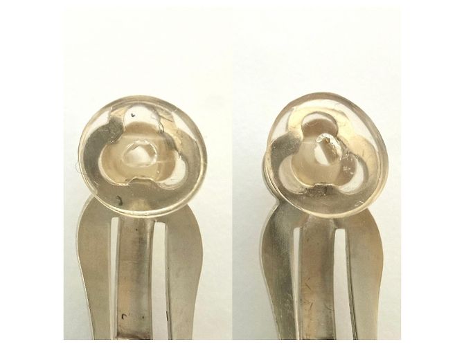 Orecchini a clip Chanel Gold and Pink Rosa D'oro - vista 3