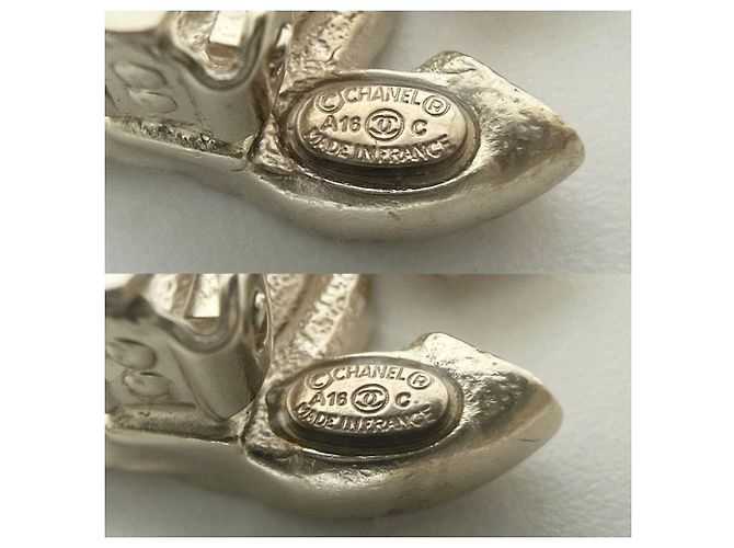 Orecchini a clip Chanel Gold and Pink Rosa D'oro - vista 4
