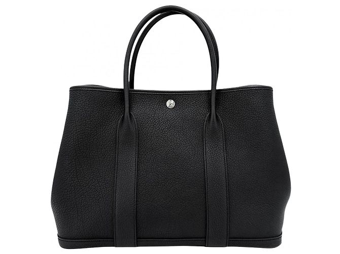 Hermès Borsa Tote Hermes Garden Party PM Nero - vista 2
