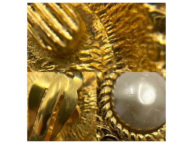 Orecchini a clip Chanel Oro e Bianco D'oro - vista 5
