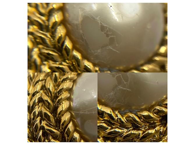 Orecchini a clip Chanel Oro e Bianco D'oro - vista 6