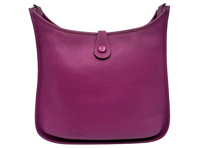 Hermès Borsa a tracolla Hermes Evelyne 1PM Rosa Porpora - vista 2