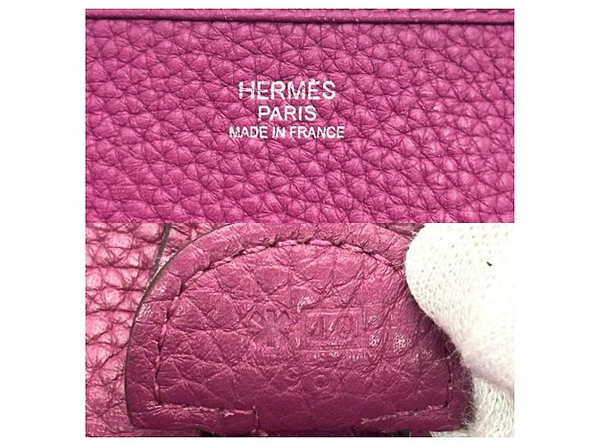 Hermès Borsa a tracolla Hermes Evelyne 1PM Rosa Porpora - vista 5