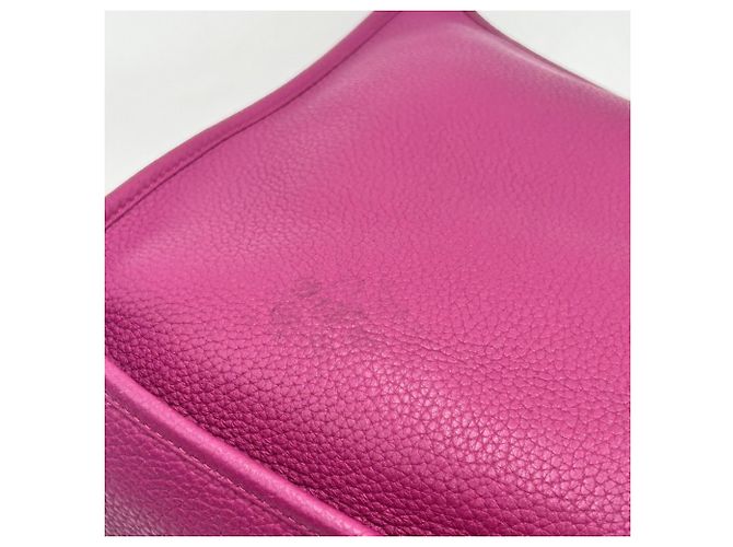 Hermès Borsa a tracolla Hermes Evelyne 1PM Rosa Porpora - vista 6