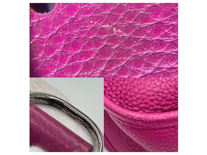 Hermès Borsa a tracolla Hermes Evelyne 1PM Rosa Porpora - vista 7