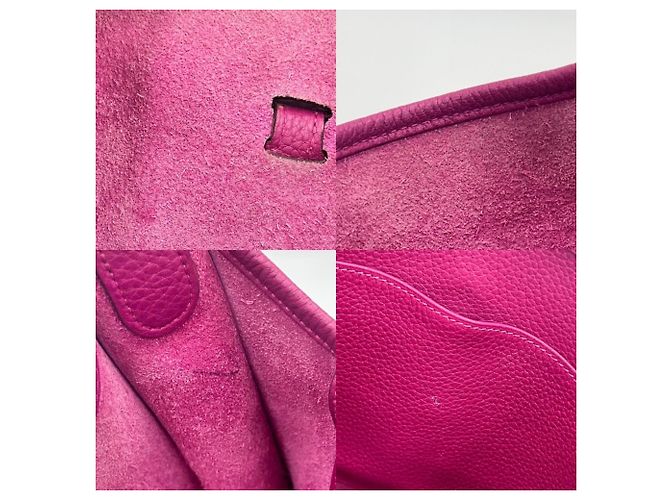 Hermès Borsa a tracolla Hermes Evelyne 1PM Rosa Porpora - vista 8