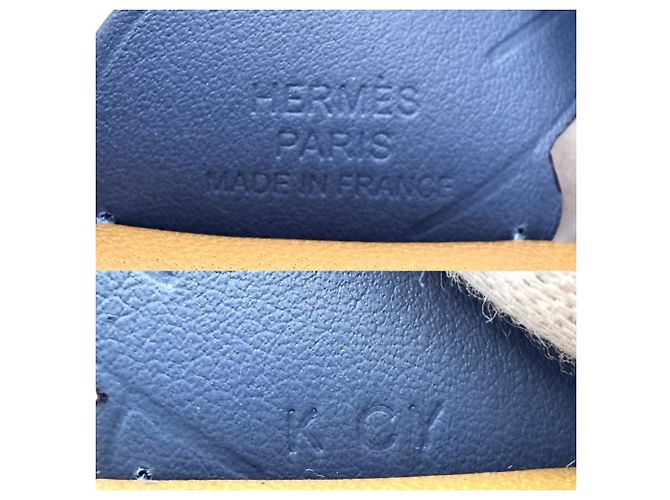 Hermès Portachiavi Hermes Rodeo Pegasus PM Charm per borsa Marrone Blu navy - vista 3