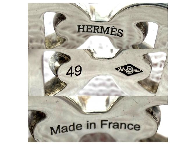 Ring Hermès Anello Chaine d'Ancre in Argento 925 Hermes - vista 3