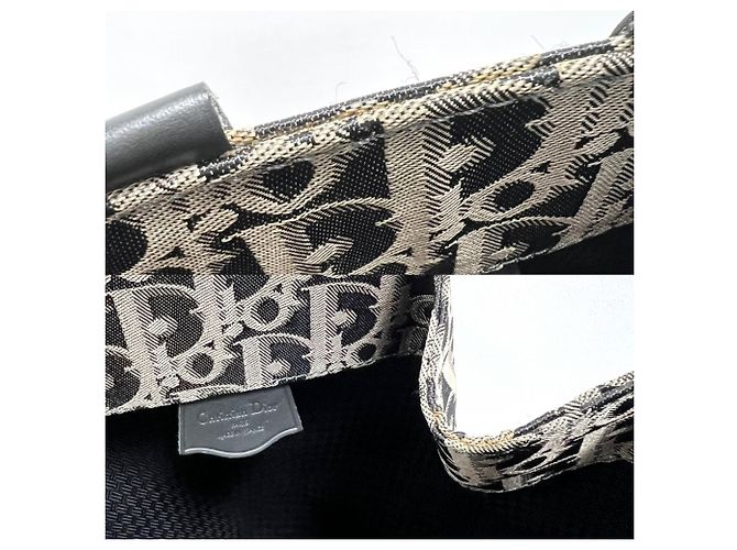 Borsa a tracolla con coulisse Trotter da donna Christian Dior Nero D'oro - vista 10