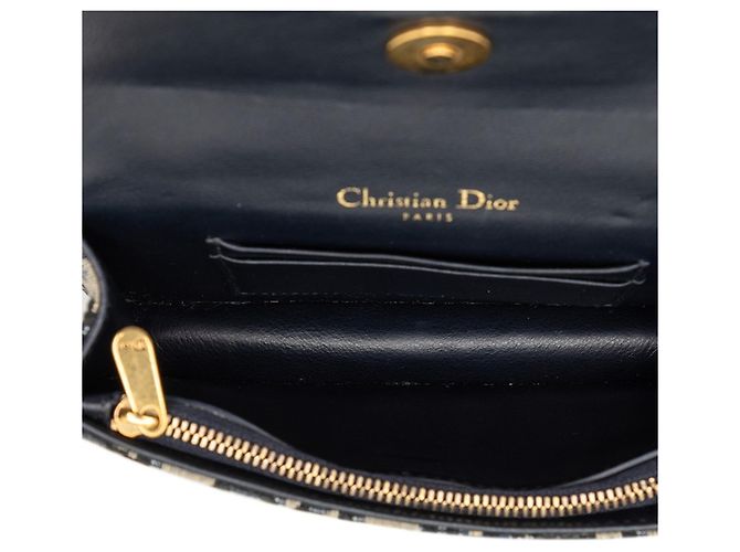 Christian Dior Trotter Saddle Gürteltasche Beige Marineblau - Ansicht 4