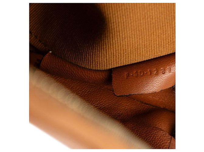 Céline Celine Triomphe Handtasche Clutch Braun Weiß - Ansicht 6