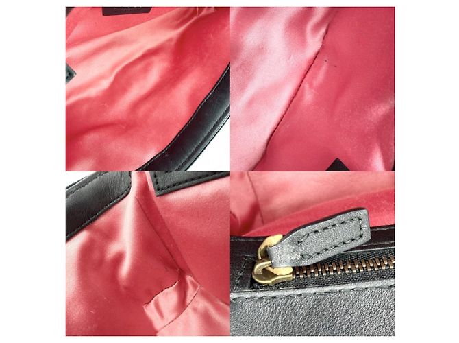 Bolsa de ombro Gucci GG Marmont acolchoada com corrente Small Preto - vista 6