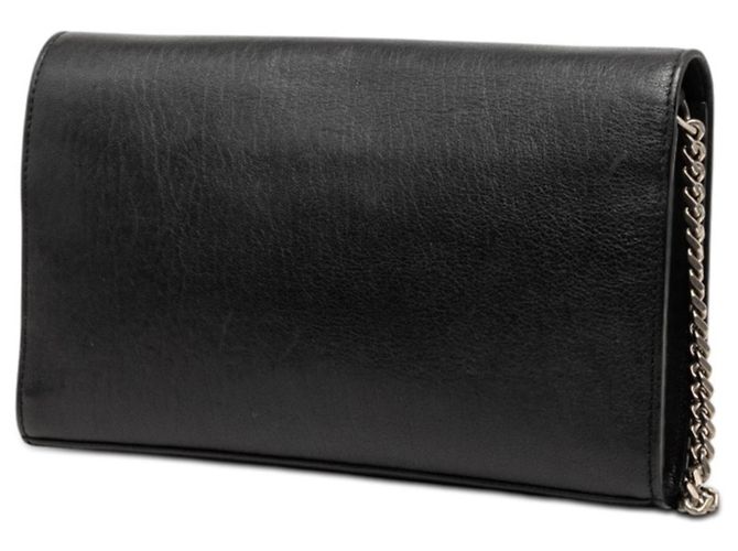 Borsa a tracolla portafoglio Saint Laurent Star Studded Chain Nero - vista 2