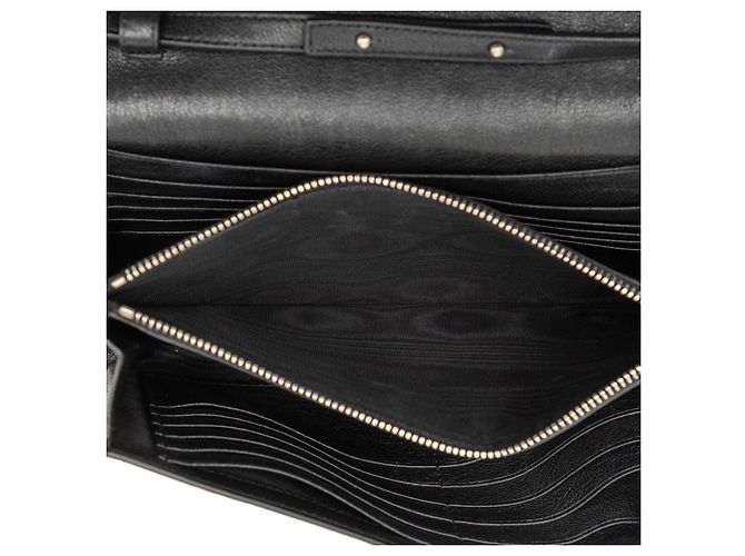 Borsa a tracolla portafoglio Saint Laurent Star Studded Chain Nero - vista 4