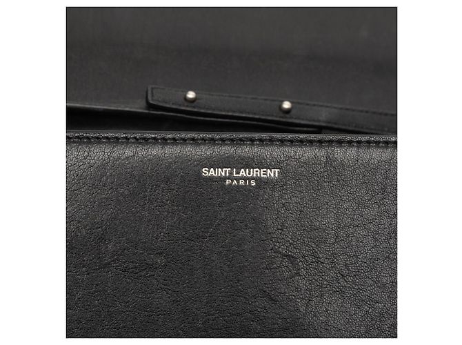 Borsa a tracolla portafoglio Saint Laurent Star Studded Chain Nero - vista 5