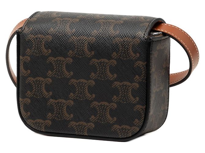 Céline Bolso bandolera mini Claude Triomphe Celine Castaño Negro - vista 2