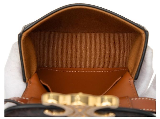 Céline Bolso bandolera mini Claude Triomphe Celine Castaño Negro - vista 4