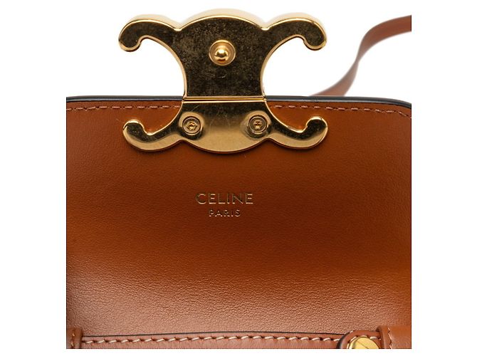 Céline Bolso bandolera mini Claude Triomphe Celine Castaño Negro - vista 5