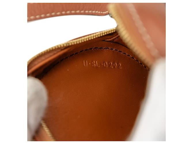 Céline Borsa a tracolla ovale Celine Triomphe Marrone - vista 6