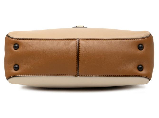 Borsa a mano Small Piazza Bottega Veneta Marrone Bianco - vista 3
