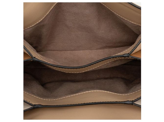 Borsa a mano Small Piazza Bottega Veneta Marrone Bianco - vista 4