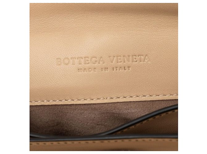 Borsa a mano Small Piazza Bottega Veneta Marrone Bianco - vista 5