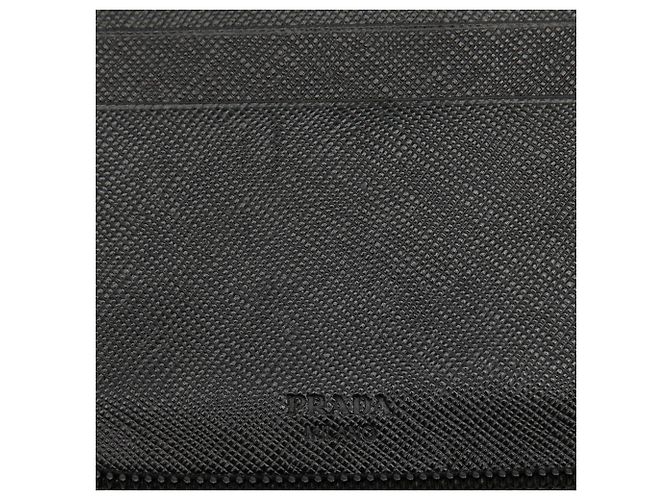 Cartera Prada Black Saffiano Zip Around Negro - Ansicht 5