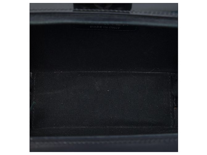 Borsa Camera Chanel Silver Glitter Patent Evening On The Moon - vista 4