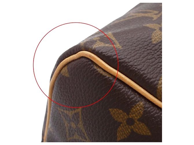 Louis Vuitton Marrone Monogram Speedy 25 - vista 13