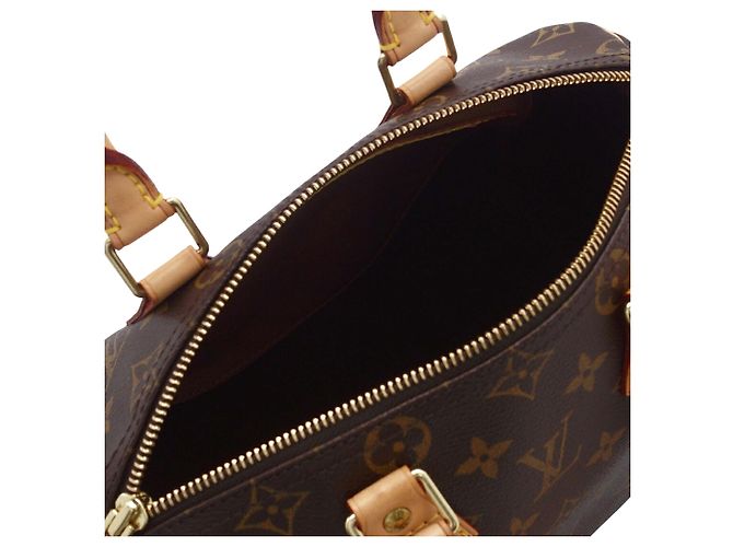 Louis Vuitton Marrone Monogram Speedy 25 - vista 4