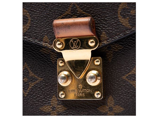 Louis Vuitton Marrone Monogram Pochette Metis - vista 5