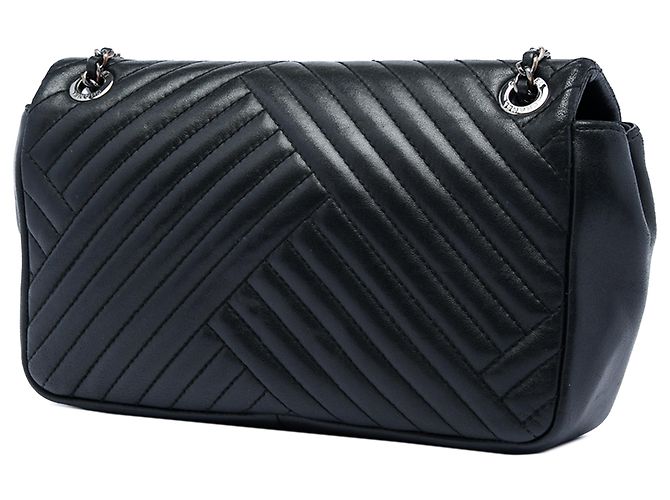 Chanel Black Small Lambskin CC Crossing Flap Nero - vista 2