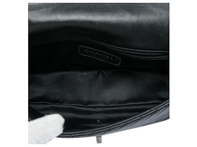 Chanel Black Small Lambskin CC Crossing Flap Nero - vista 4