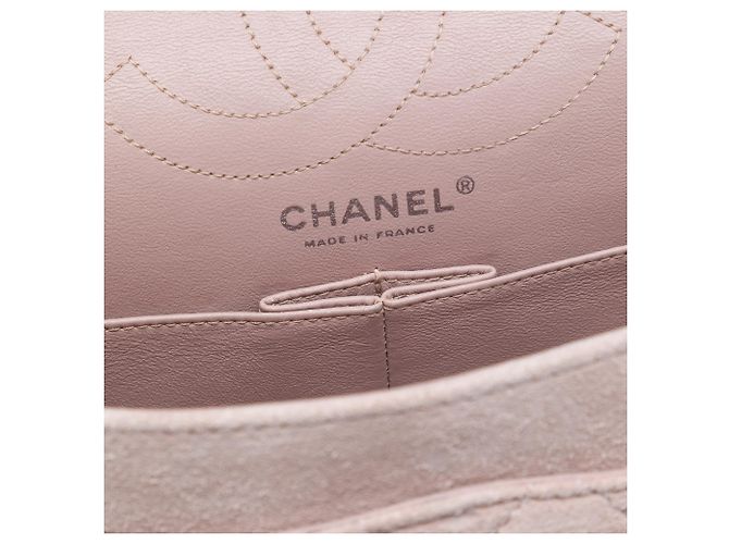 Chanel Rosa in Suede Trapuntato Reissue 2.55 Double Flap 226 - vista 5