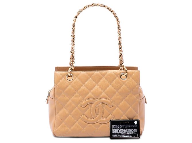 Chanel Beige Petite Caviar Timeless Tote - Ansicht 7