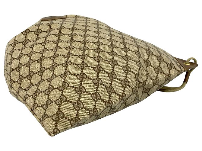 Borsa a coulisse Gucci Brown GG Supreme Marrone - vista 3