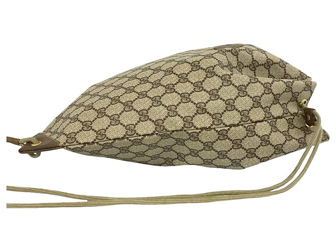 Borsa a coulisse Gucci Brown GG Supreme Marrone - vista 7