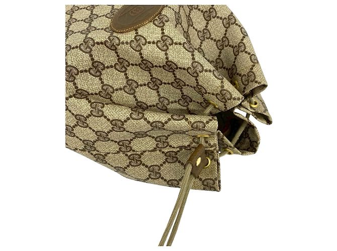 Borsa a coulisse Gucci Brown GG Supreme Marrone - vista 8