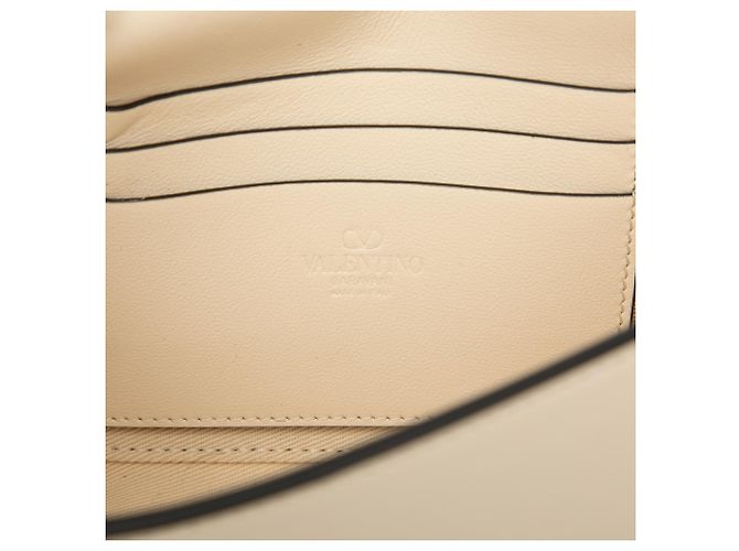 Borsa a tracolla Valentino VLogo Walk in pelle di vitello bianca Small Bianco Bianco sporco - vista 5